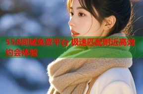 558同城免费平台 极速匹配附近高效约会体验