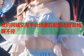 夜约同城交友平台快速匹配附近好友畅聊不停
