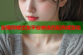 张掖同城交友平台快速匹配真诚互动