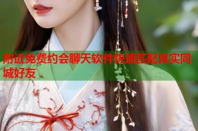 附近免费约会聊天软件快速匹配真实同城好友
