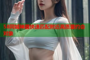 58同城神器快速匹配附近高质量约会对象