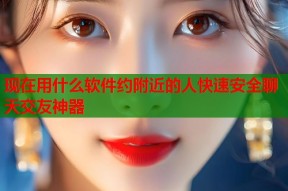 现在用什么软件约附近的人快速安全聊天交友神器